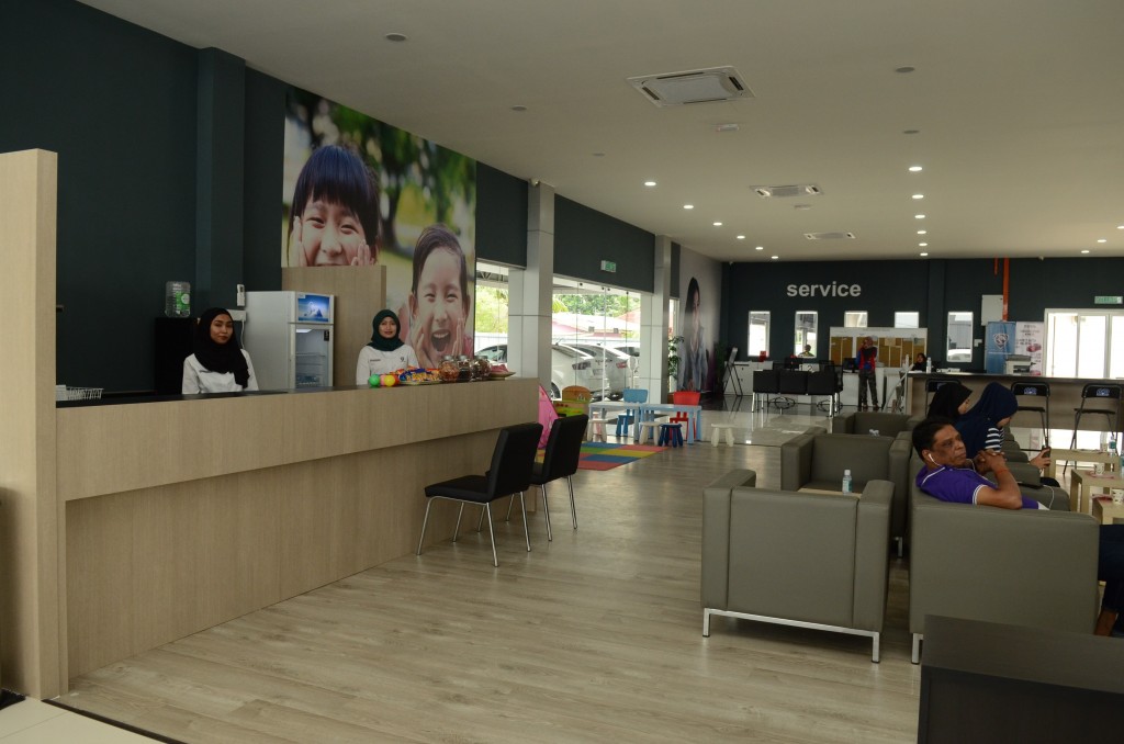 Customer lounge area