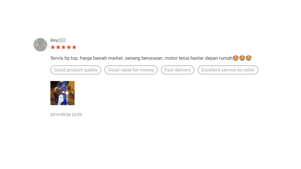 Shopee Testimonial 1