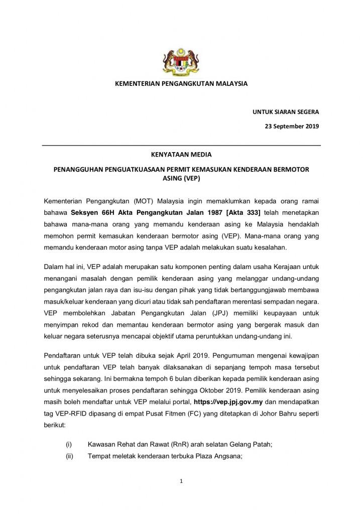 Kenyataan Media MOT VEP (edited) 22092019.1