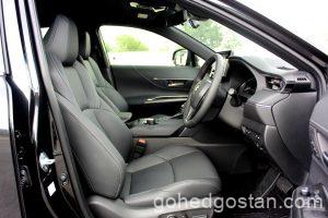 toyota harrier front seat profile